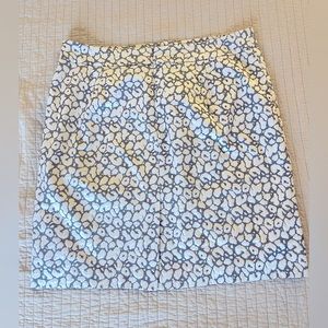 Calvin Klein Plus Sz Silver Leopard Print Textured Pencil Midi Skirt Size 18W